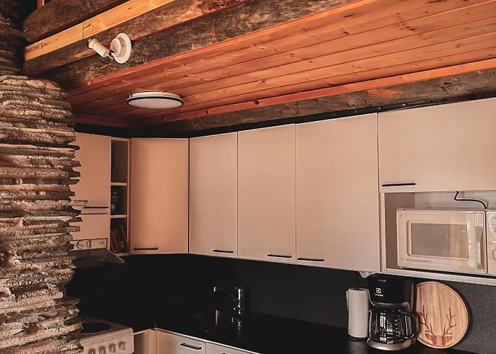 Pikkukelo - Doorstep Bus - Sauna - Traditional Log Lägenhet Levi