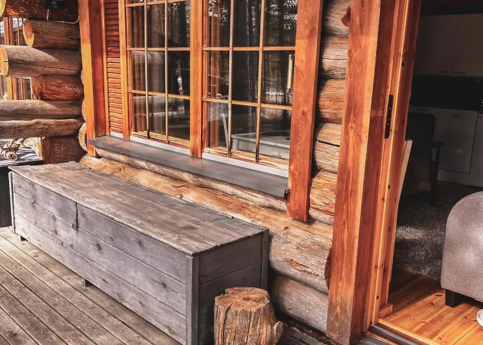 Pikkukelo - Doorstep Bus - Sauna - Traditional Log Lägenhet